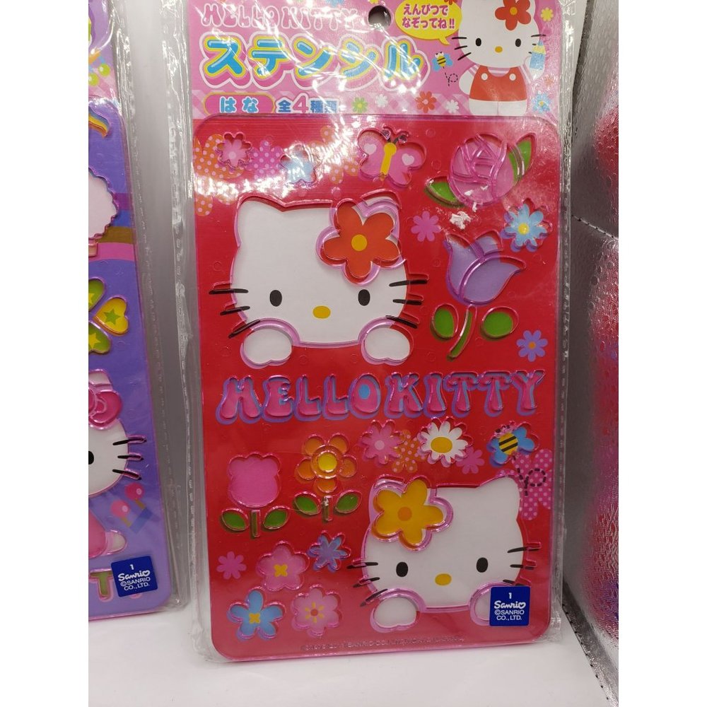 Epoch Sanrio 2017 Hello Kitty Stencil HALLOKITTY Drawing pencil Art Crafts - Picture 6 of 8